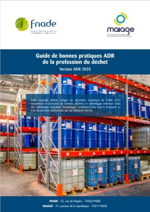 Couverture du guide de bonnes pratiques ADR de la profession du déchet 2025